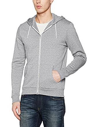 New Look Men's Basic Zip Through Hoodie