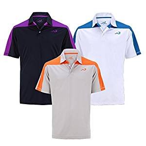 Woodworm Golf Block Panel Mens Golf Polo Shirts